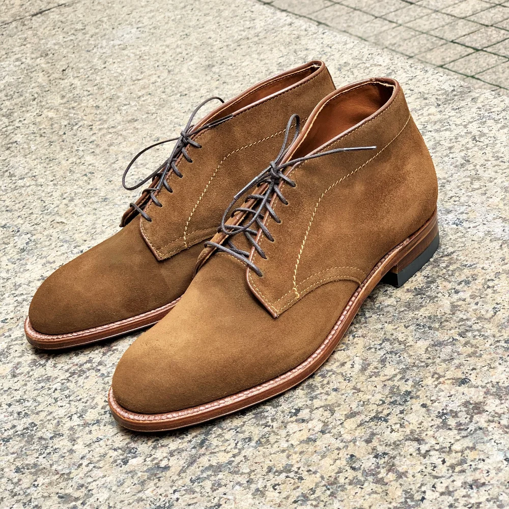 8642 Snuff Suede Demi Boot — mouldedshoe
